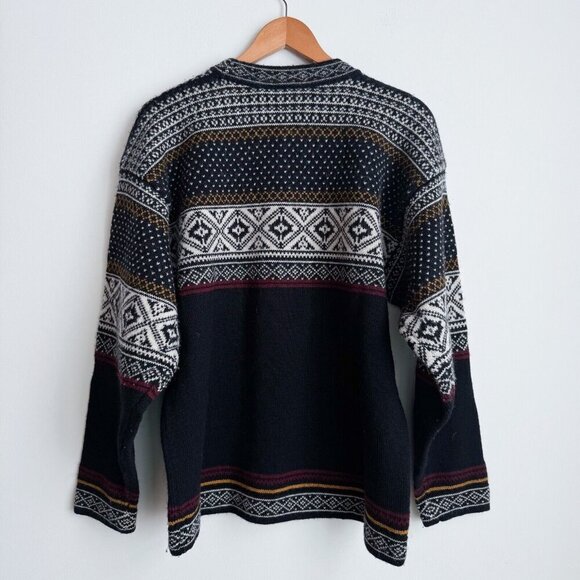 Vintage Norwegian Designs Wool Fairisle Pullover Sweater XS - Picture 4 of 7